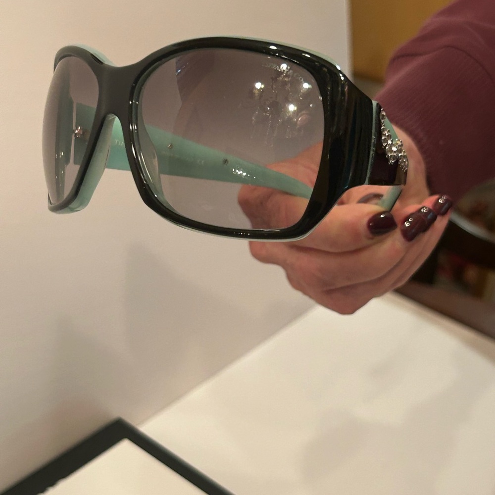 Tiffany & Co. Black and Mint Sunglasses